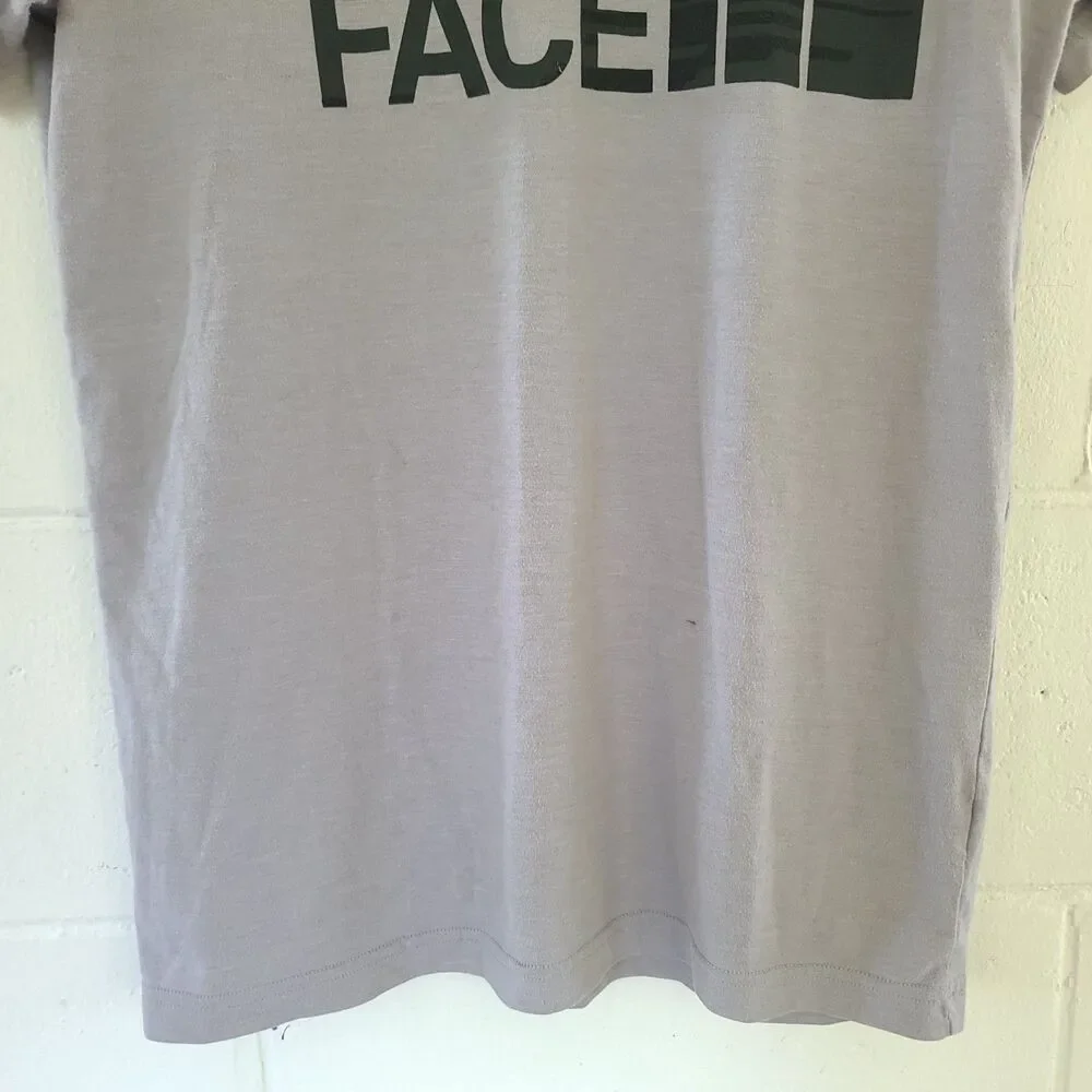 The North Face Men Gray Half Dome Crew Neck Short Sleeve Pullover T Shirt Sz Med